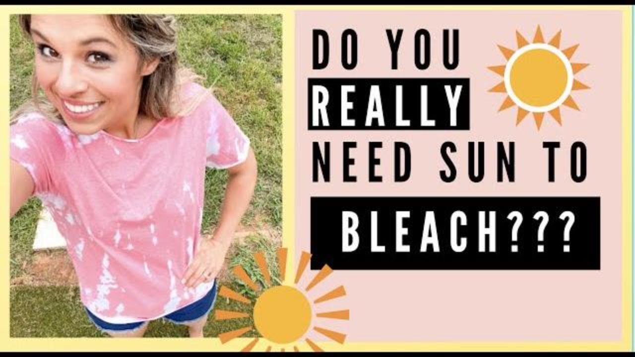 How To Bleach A Shirt For Sublimation Without Sun?